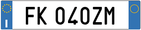 Truck License Plate